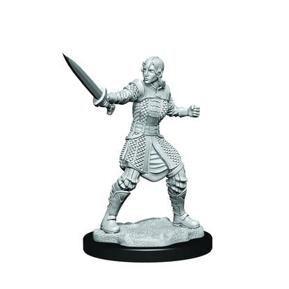Critical Role Unpainted Miniatures: Human Dwendalian Empire Fighter Female