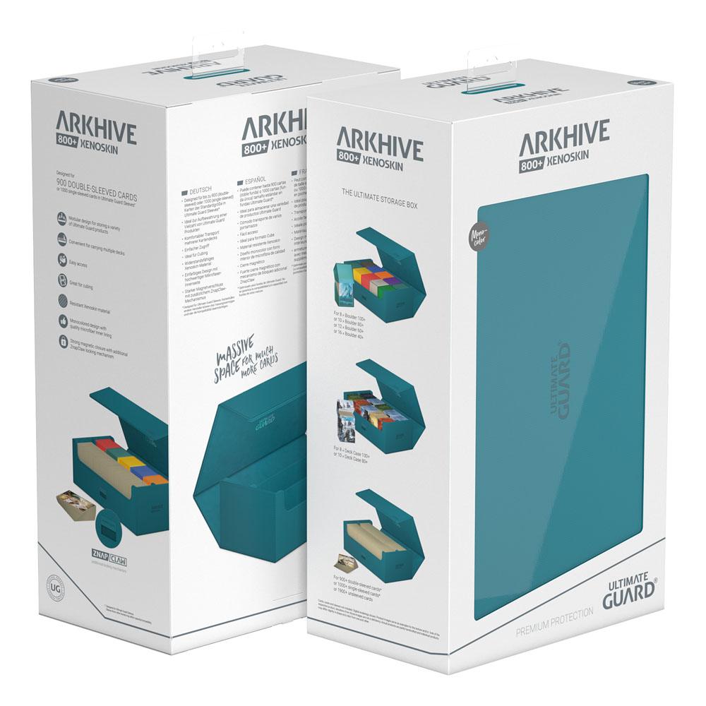 Ultimate Guard: Arkhive Flip Case 800+ Standard Size XenoSkin Monocolour Petrol Deck Box
