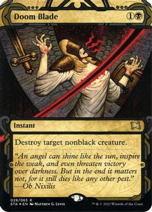 Doom Blade (Foil Etched) [Strixhaven: School of Mages Mystical Archive]
