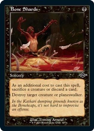 Bone Shards (Retro Frame) (Foil Etched) (MH2-395) - Modern Horizons 2 Foil