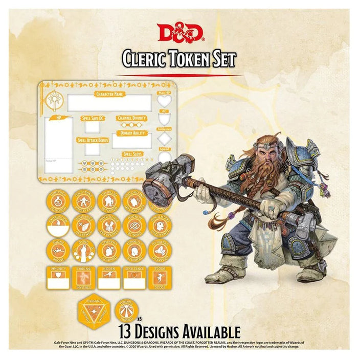 Dungeons & Dragons 5th Edition: Class Token Set - Cleric