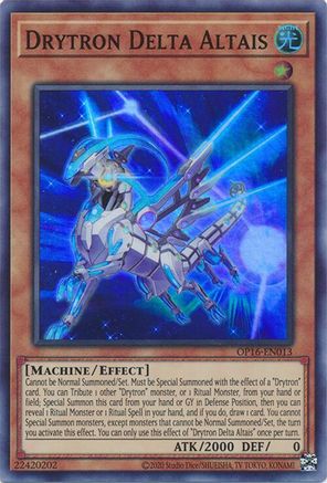 Drytron Delta Altais [OP16-EN013] Super Rare