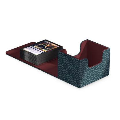 Ultimate Guard: Sidewinder 100+ Xenoskin - Seigaiha (Dark Blue/Dark Red)