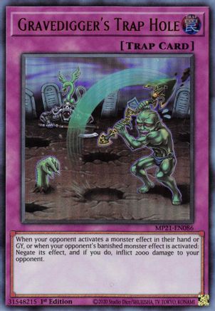 Gravedigger's Trap Hole [MP21-EN086] Ultra Rare