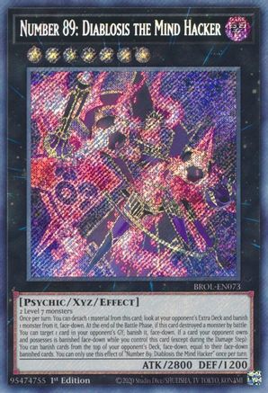 Number 89: Diablosis the Mind Hacker [BROL-EN073] Secret Rare
