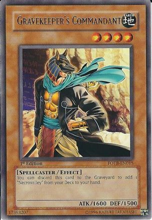 Gravekeeper's Commandant [FOTB-EN015] Rare