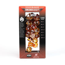 Sirius Dice: D&D Adventure Dice - Sorcerer - Orange