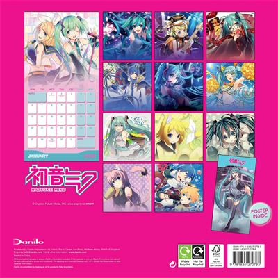 Hatsune Miku: 2025 Square Wall Calendar