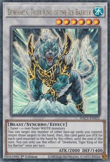 Dewloren, Tiger King of the Ice Barrier (Duel Terminal) [HAC1-EN052] Parallel Rare
