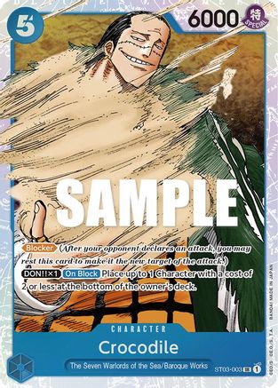 Crocodile (003) (ST03-003) - Starter Deck 3: The Seven Warlords of The Sea
