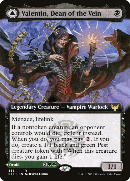 Valentin, Dean of the Vein // Lisette, Dean of the Root (Extended Art) [Strixhaven: School of Mages]