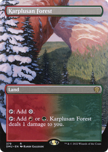 Karplusan Forest (Borderless Alternate Art) [Dominaria United]