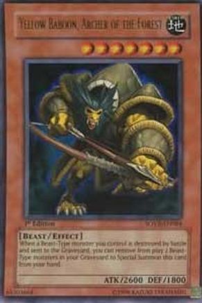 Yellow Baboon, Archer of the Forest [SOVR-EN084] Ultra Rare