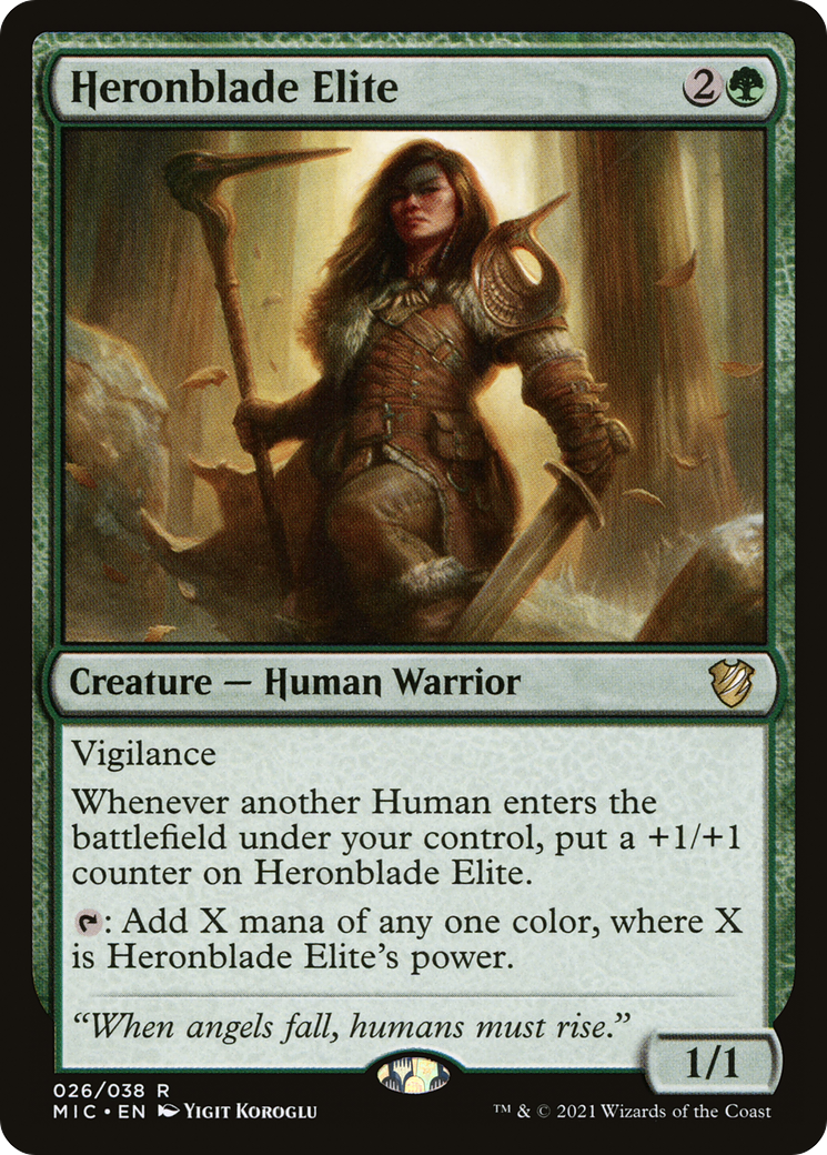 Heronblade Elite [Innistrad: Midnight Hunt Commander]