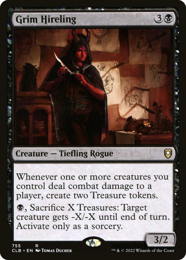 Grim Hireling [Commander Legends: Battle for Baldur's Gate]