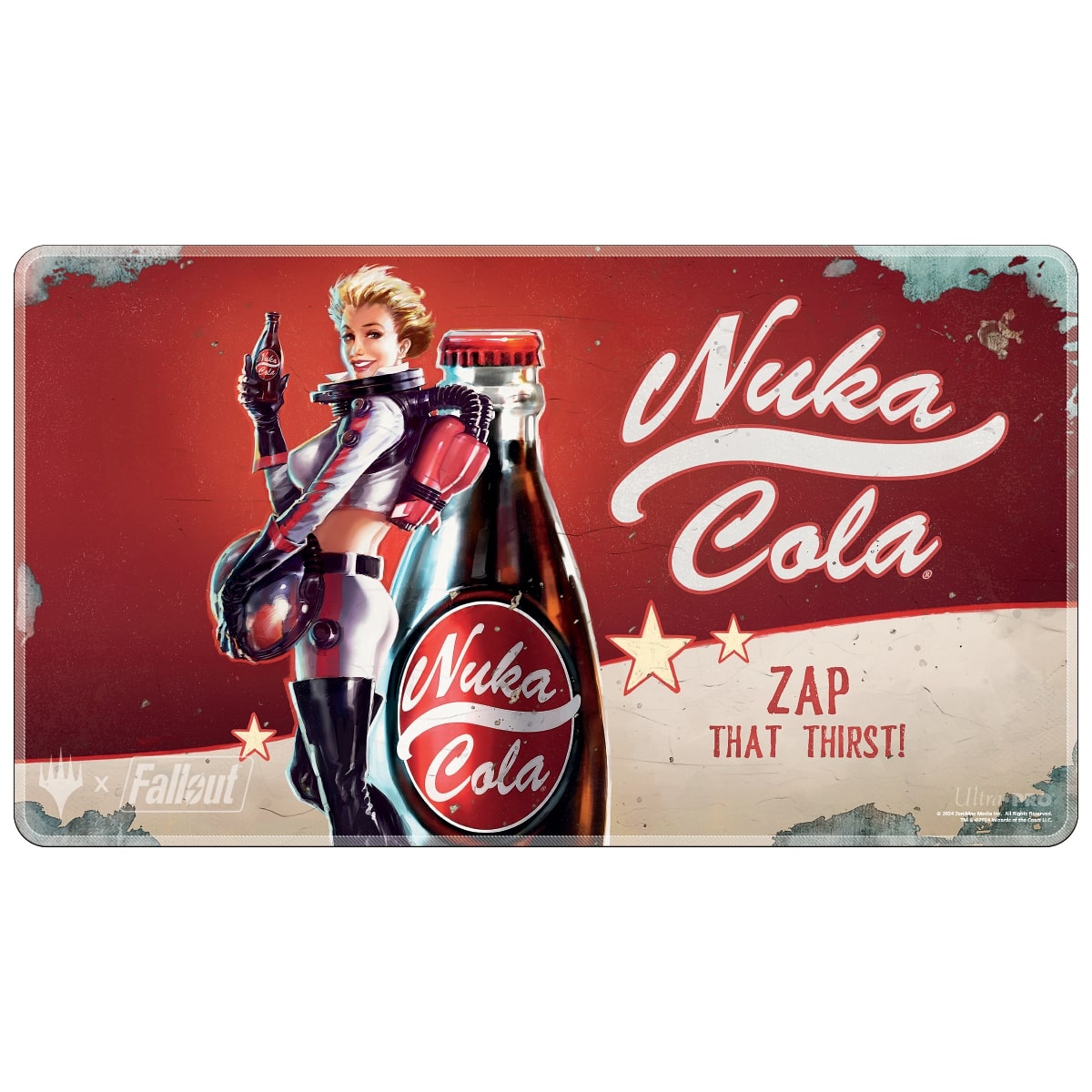 MTG:Playmat Fallout - Nuka Cola  (Holofoil)