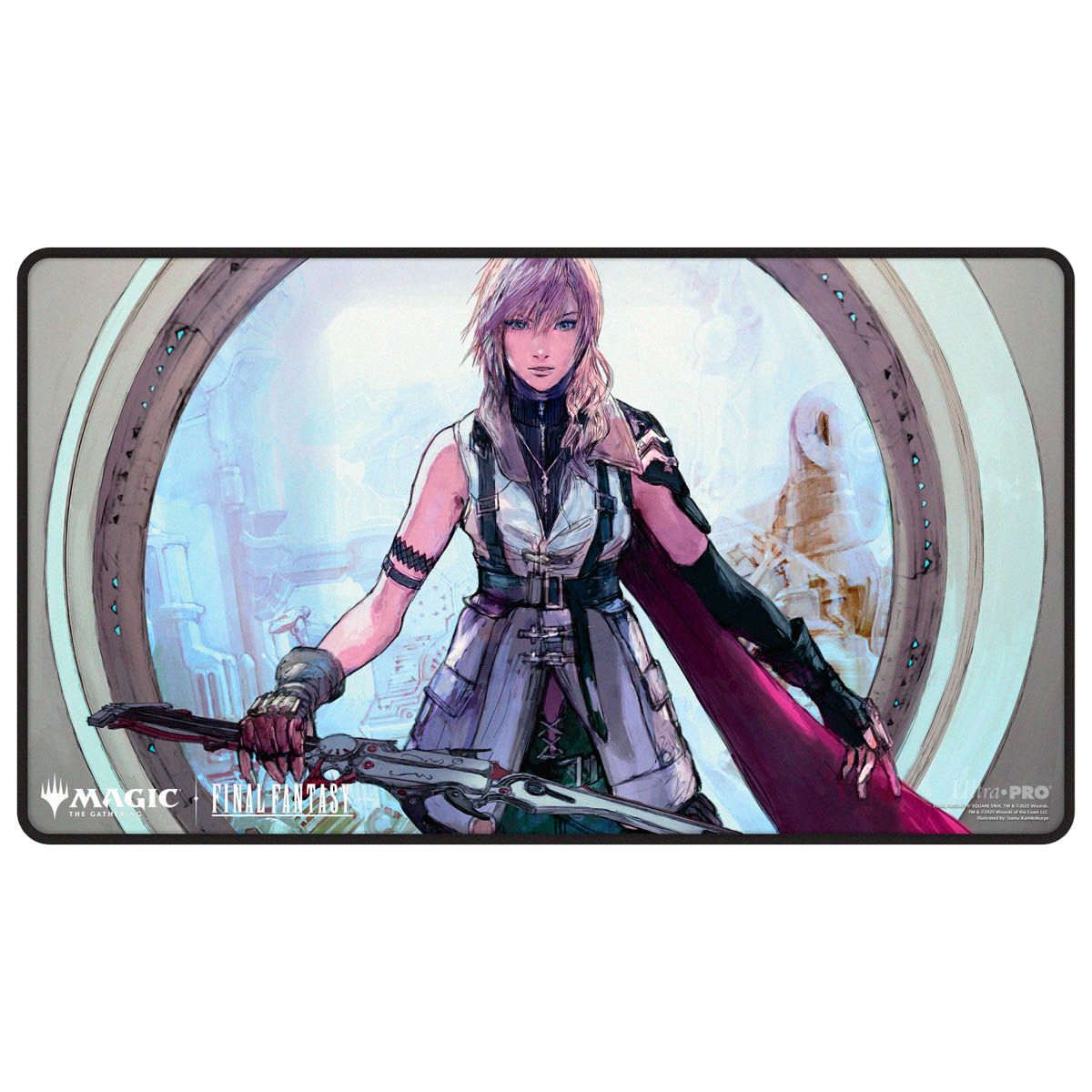 Ultra Pro: Final Fantasy Black Stitched Playmat (Lightning, Army of One)