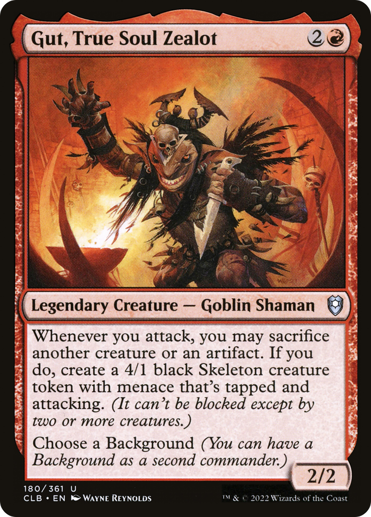 Gut, True Soul Zealot [Commander Legends: Battle for Baldur's Gate]