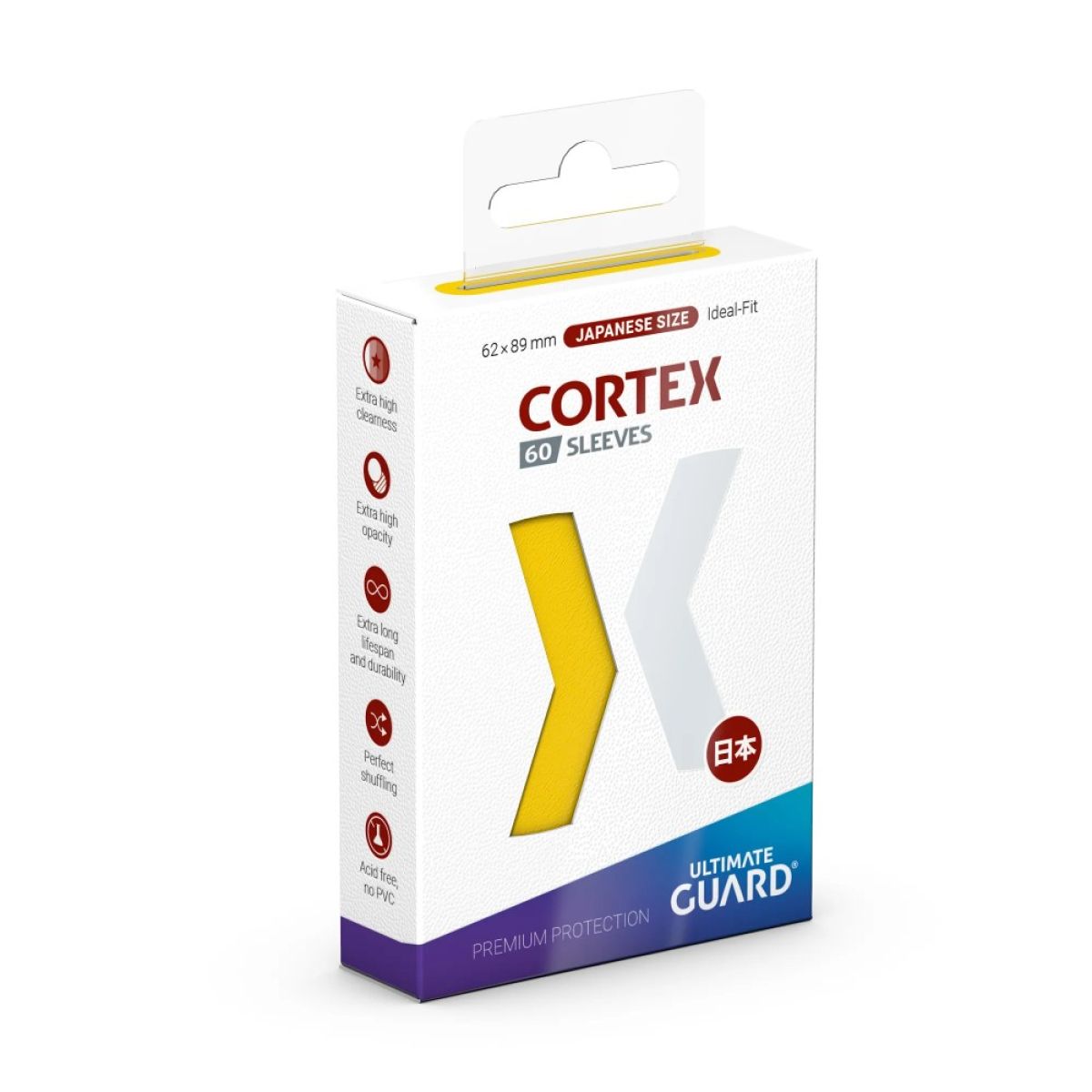 Ultimate Guard: Cortex Sleeves Japanese Size (60) - Yellow