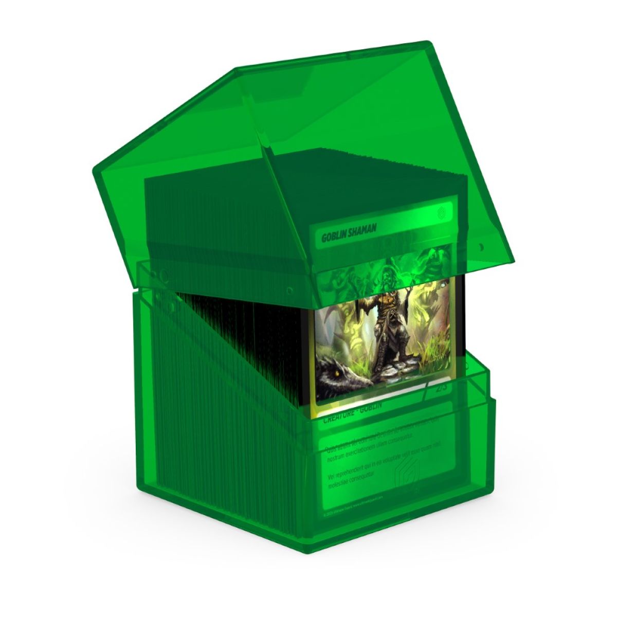 Ultimate Guard: Deck Box - Boulder 100+ Clear: Emerald