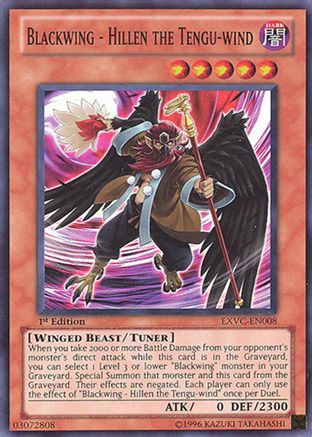 Blackwing - Hillen the Tengu-wind [EXVC-EN008] Super Rare