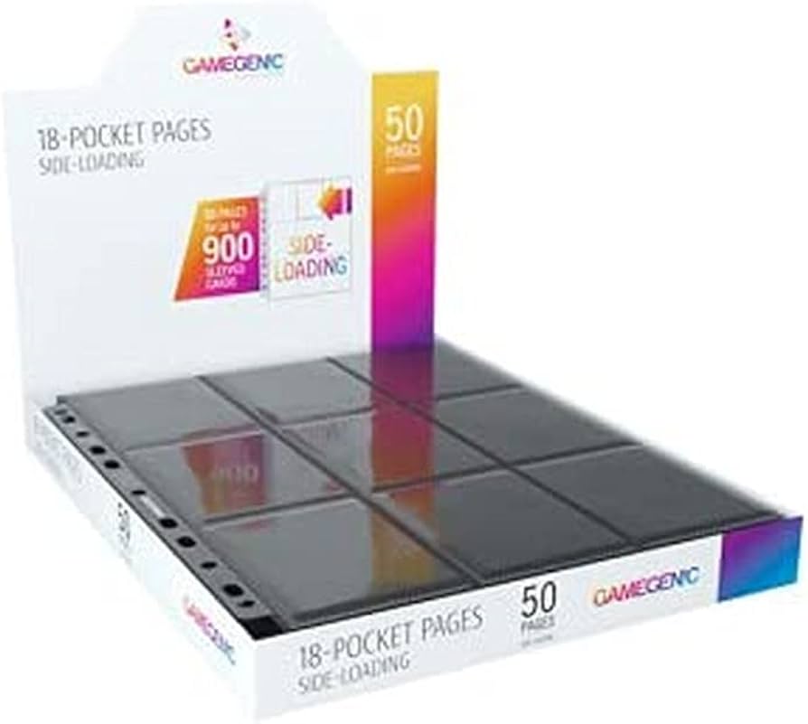 Gamegenic: 18 Pocket Pages Sideloading Display Black