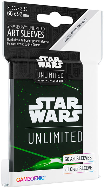 Gamegenic: Star Wars Unlimited Art Sleeves - Card Back Green
