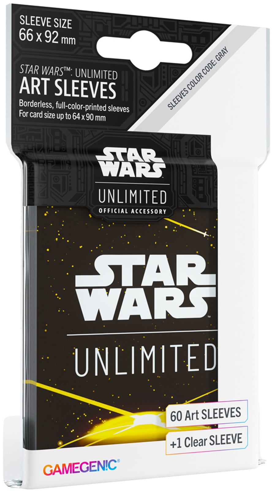 Gamegenic: Star Wars Unlimited Art Sleeves - Card Back Yellow