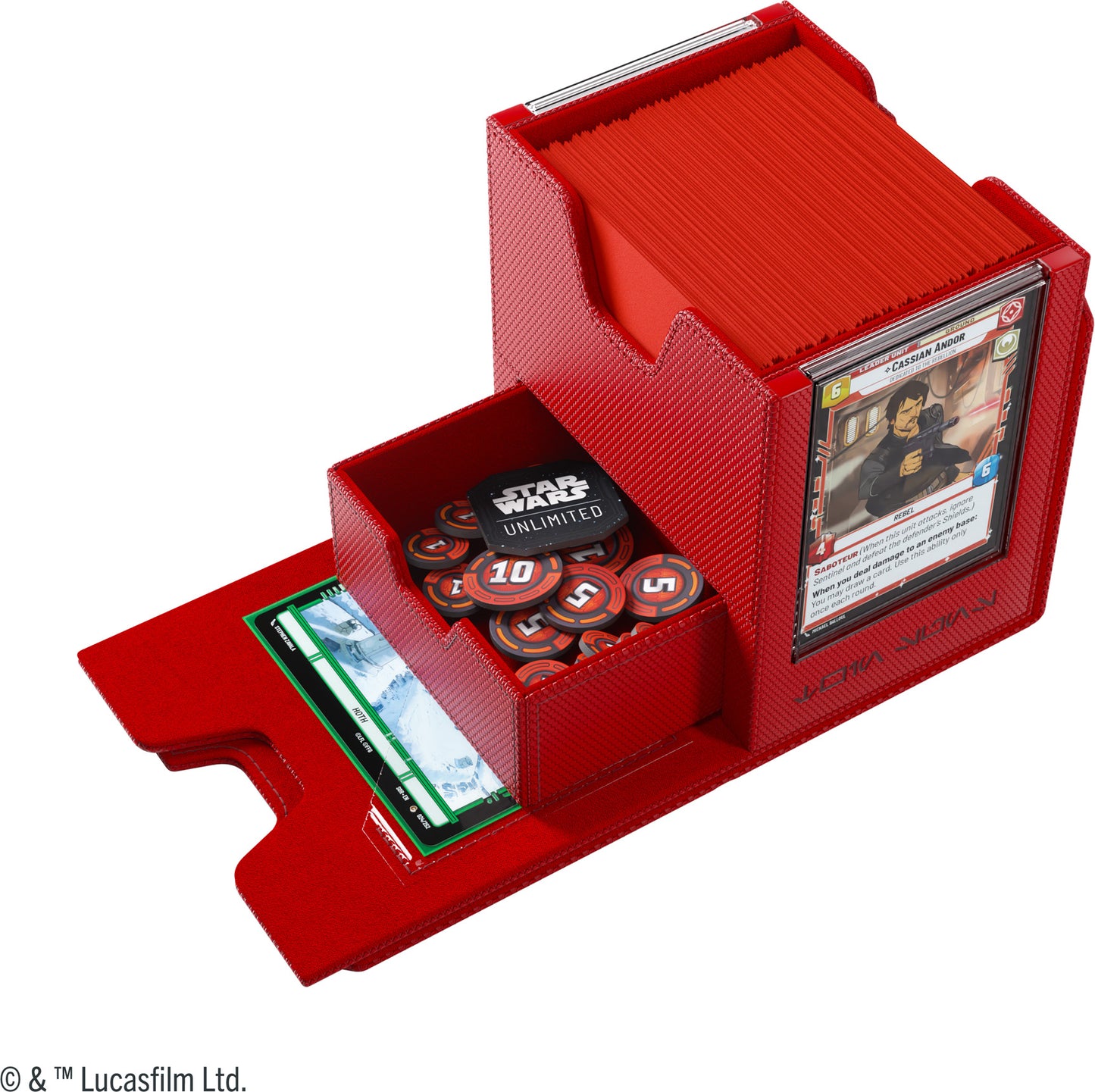 Gamegenic: Star Wars Unlimited Twin Suns Deck Pod - Red