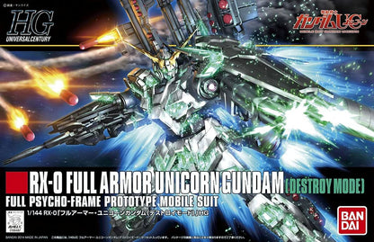 Bandai: GUNDAM - HGUC 1/144  - FULL ARMOR UNICORN GUNDAM (DESTROY MODE)