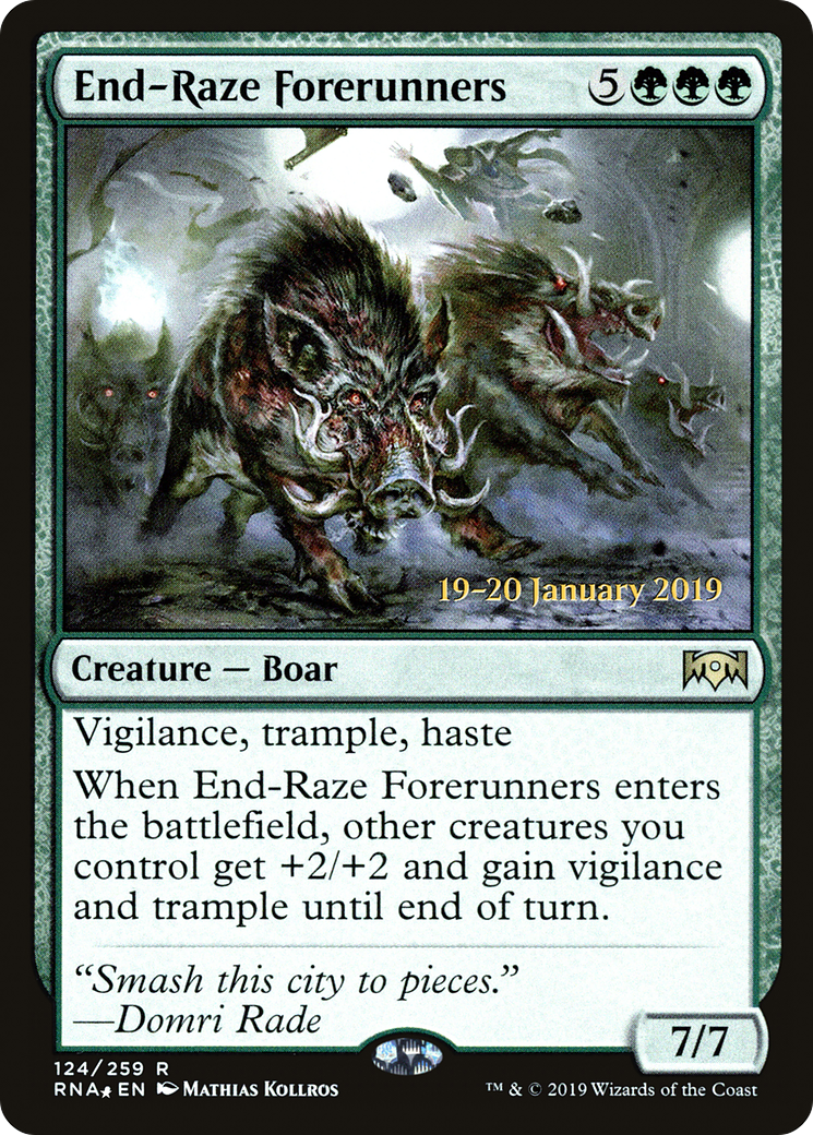 End-Raze Forerunners [Ravnica Allegiance Prerelease Promos]