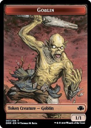 Goblin // Squirrel Double-Sided Token (DMR-7 // 13) - Dominaria Remastered Foil