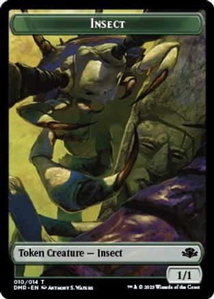 Insect // Elemental Double-Sided Token (DMR-10 // 6) - Dominaria Remastered Foil