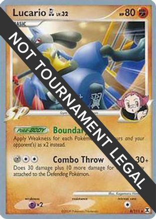 Lucario GL LV.32 (8/111) (Crowned Tiger - Tsubasa Nakamura) [World Championships 2009]