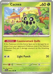 Cacnea (005/198) [Scarlet & Violet: Base Set]