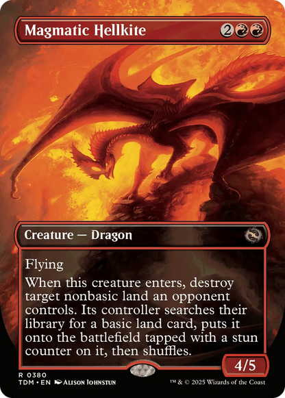 Magmatic Hellkite (Borderless) [Tarkir: Dragonstorm]