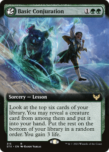 Basic Conjuration (Extended Art) [Strixhaven: School of Mages]