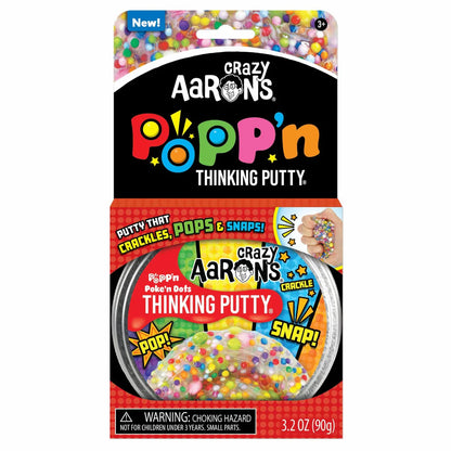 Crazy Aaron's Thinking Putty: 4" Poke'n Dots Popp'n
