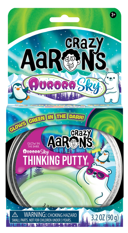 Crazy Aaron's Thinking Putty: 4" Aurora Sky