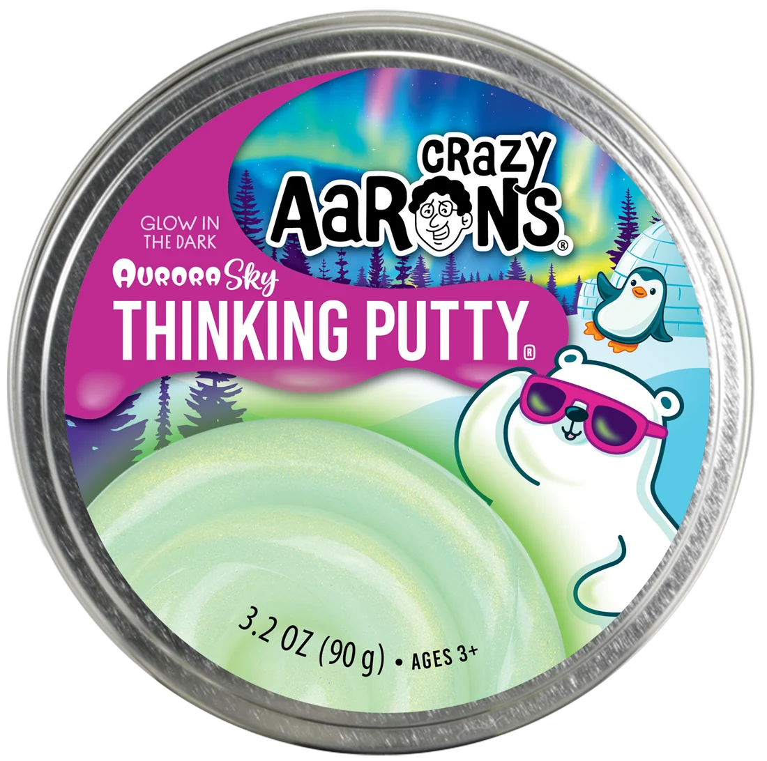 Crazy Aaron's Thinking Putty: 4" Aurora Sky