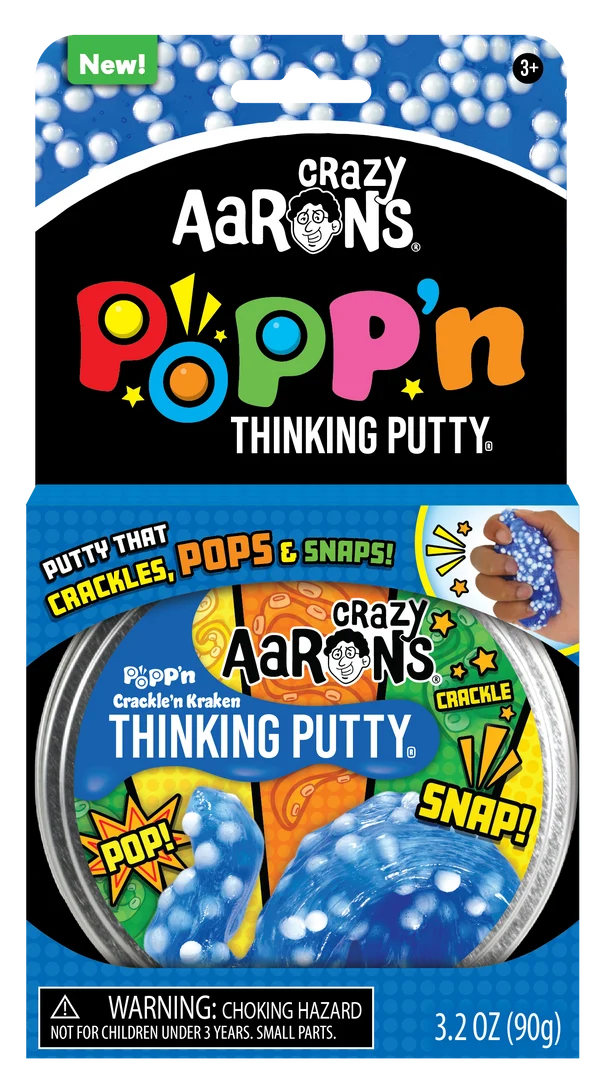 Crazy Aaron's Thinking Putty: Crackle'n Kraken - Popp'n