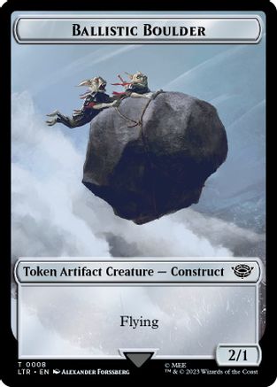 Ballistic Boulder // Food Token (09) Double-Sided Token [The Lord of the Rings: Tales of Middle-Earth Tokens]