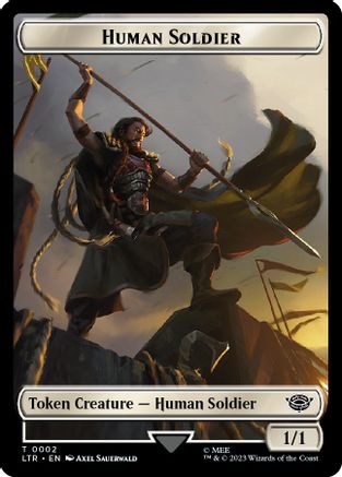 Food (09) // Human Soldier (02) Double-Sided Token [The Lord of the Rings: Tales of Middle-Earth Tokens]