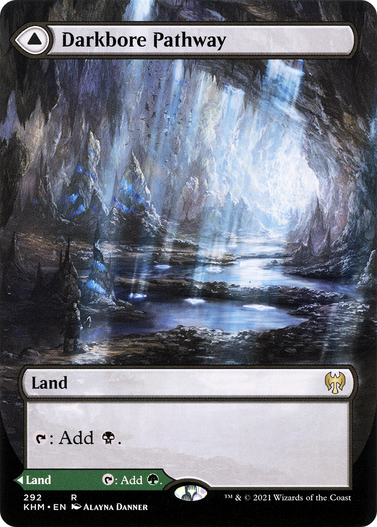 Darkbore Pathway // Slitherbore Pathway (Borderless Alternate Art) [Kaldheim]
