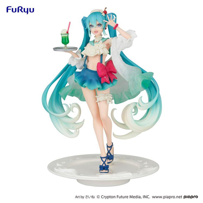 FuRyu: Hatsune Miku Sweet Sweets Series Figure - Melon Soda Float