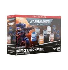 Warhammer 40k: Space Marines - Intercessors + Paints Set