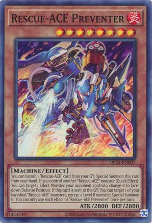 Rescue-ACE Preventer [OP23-EN007] Super Rare
