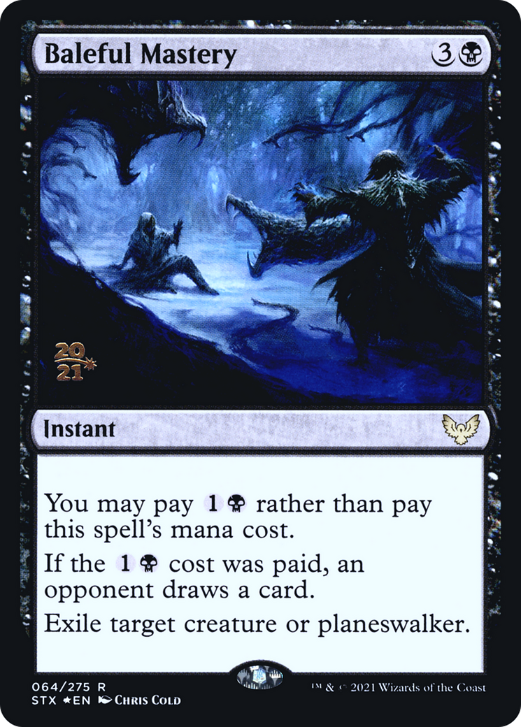 Baleful Mastery [Strixhaven: School of Mages Prerelease Promos]