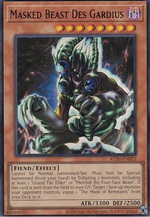 Masked Beast Des Gardius [KC01-EN023] Ultra Rare