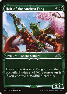 Heir of the Ancient Fang (Showcase Samurai) [Kamigawa: Neon Dynasty]